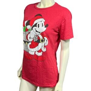 DISNEY mickey santa medium t shirt